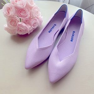 Rothy’s Soft Orchid Purple Point Flats size 10.5
